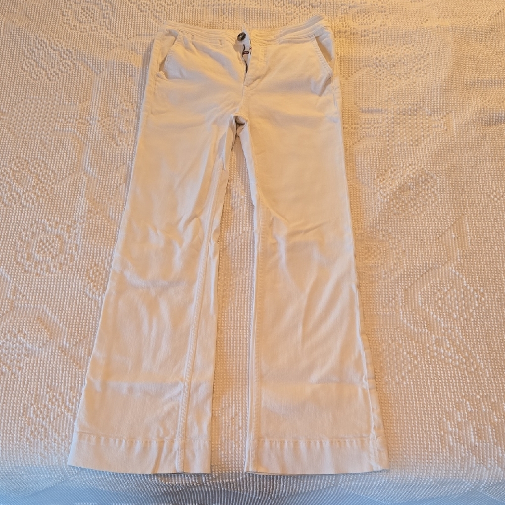 Anthropologie High-Rise White Bootcut Pants - Picture 4 of 13